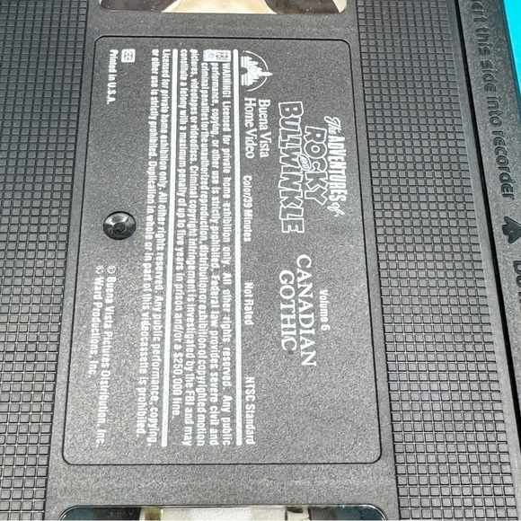 Rocky & Bullwinkle VHS Vol. 6 Canadian Gothic Tested w/Sleeve Vintage 1991 - Picture 7 of 8